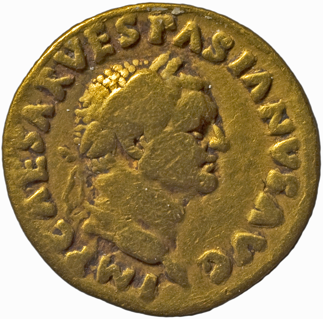 RIC II, Part 1 (second edition) Vespasian 28 Vespasian obverse, Head of Vespasian, laureate, right