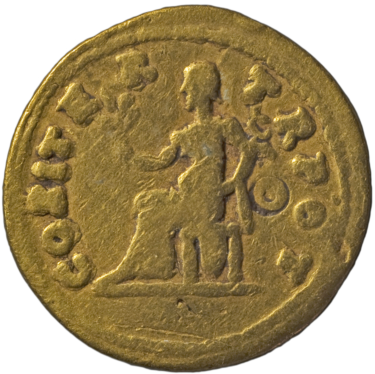RIC II, Part 1 (second edition) Vespasian 28 Vespasian reverse, Pax, draped. seated left, holding branch in extended right...