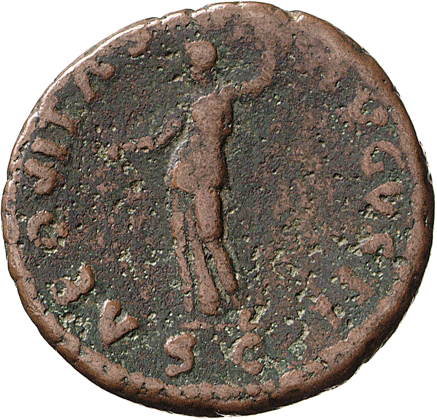 RIC II, Part 1 (second edition) Vespasian 286 Vespasian reverse, Aequitas, draped. standing left, holding scales in right ...