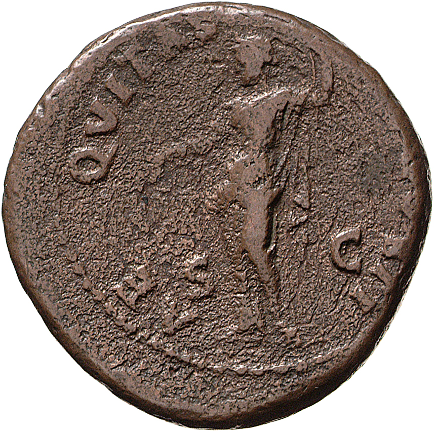 RIC II, Part 1 (second edition) Vespasian 288 Vespasian reverse, Aequitas, draped. standing left, holding scales in right ...