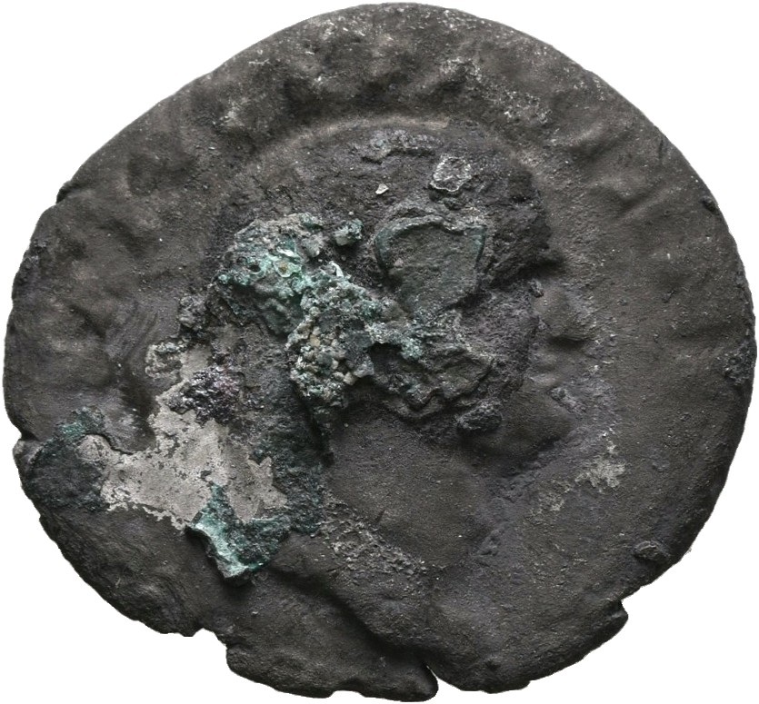 Vespasian obverse — Head of Vespasian, laureate, right