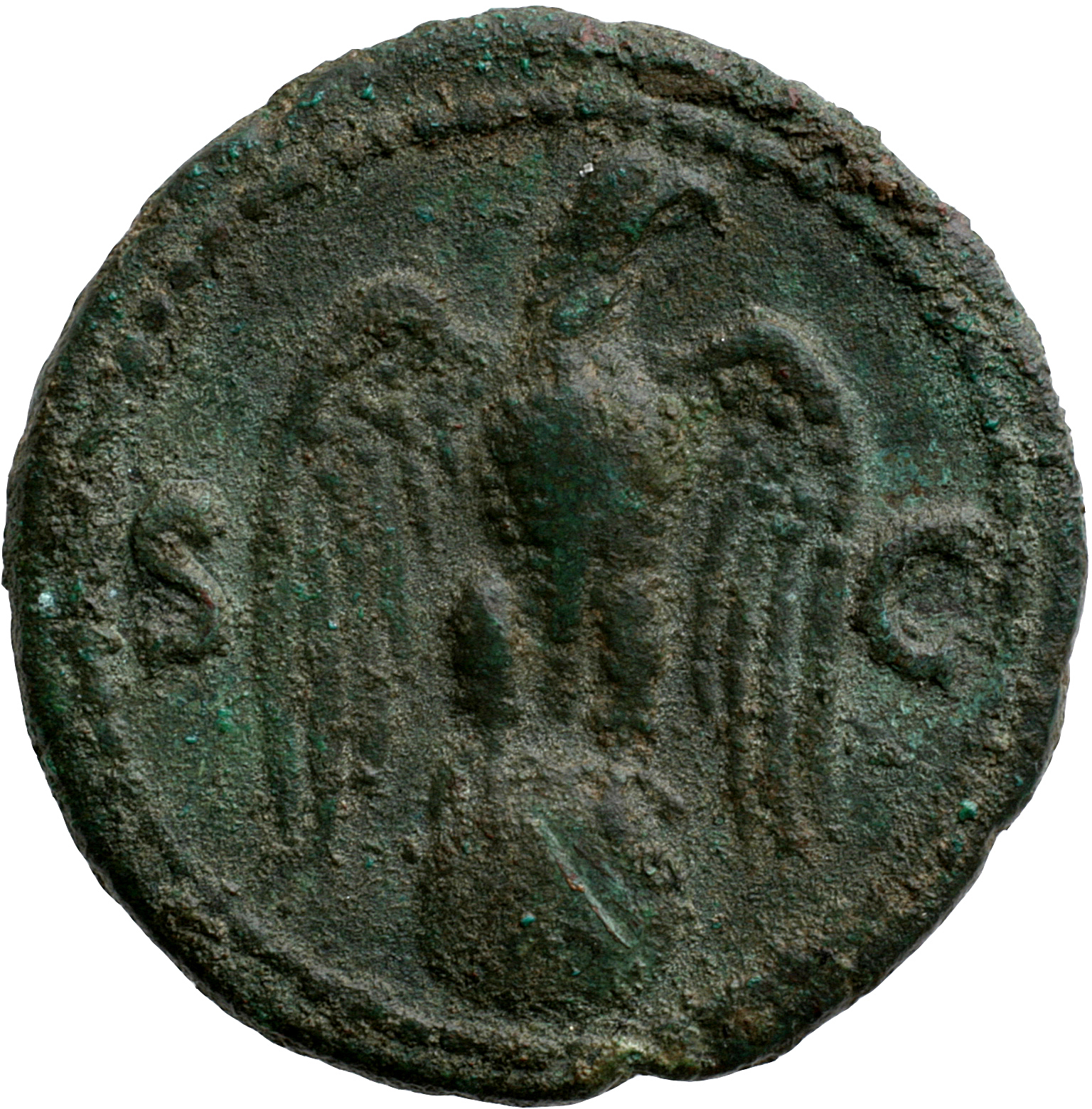 RIC II, Part 1 (second edition) Vespasian 322 Vespasian reverse, Eagle standing front on globe, wings spread, head right