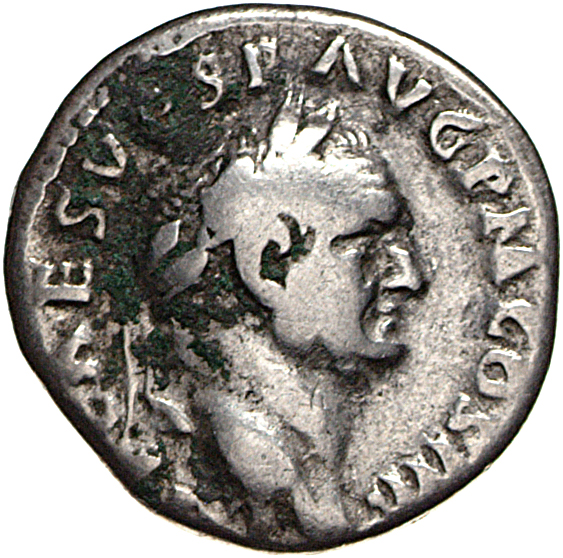 RIC II, Part 1 (second edition) Vespasian 359 Vespasian obverse, Head of Vespasian, laureate, right