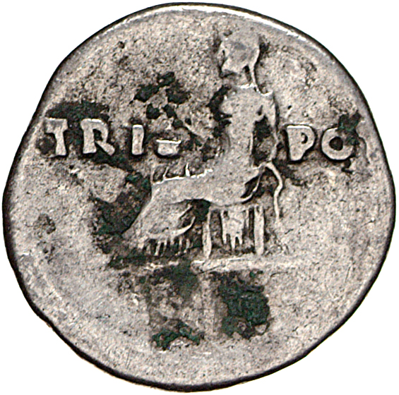 RIC II, Part 1 (second edition) Vespasian 359 Vespasian reverse, Vesta, draped, veiled, seated left, holding simpulum in e...