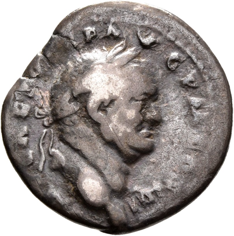 RIC II, Part 1 (second edition) Vespasian 362 Vespasian obverse, Head of Vespasian, laureate, right