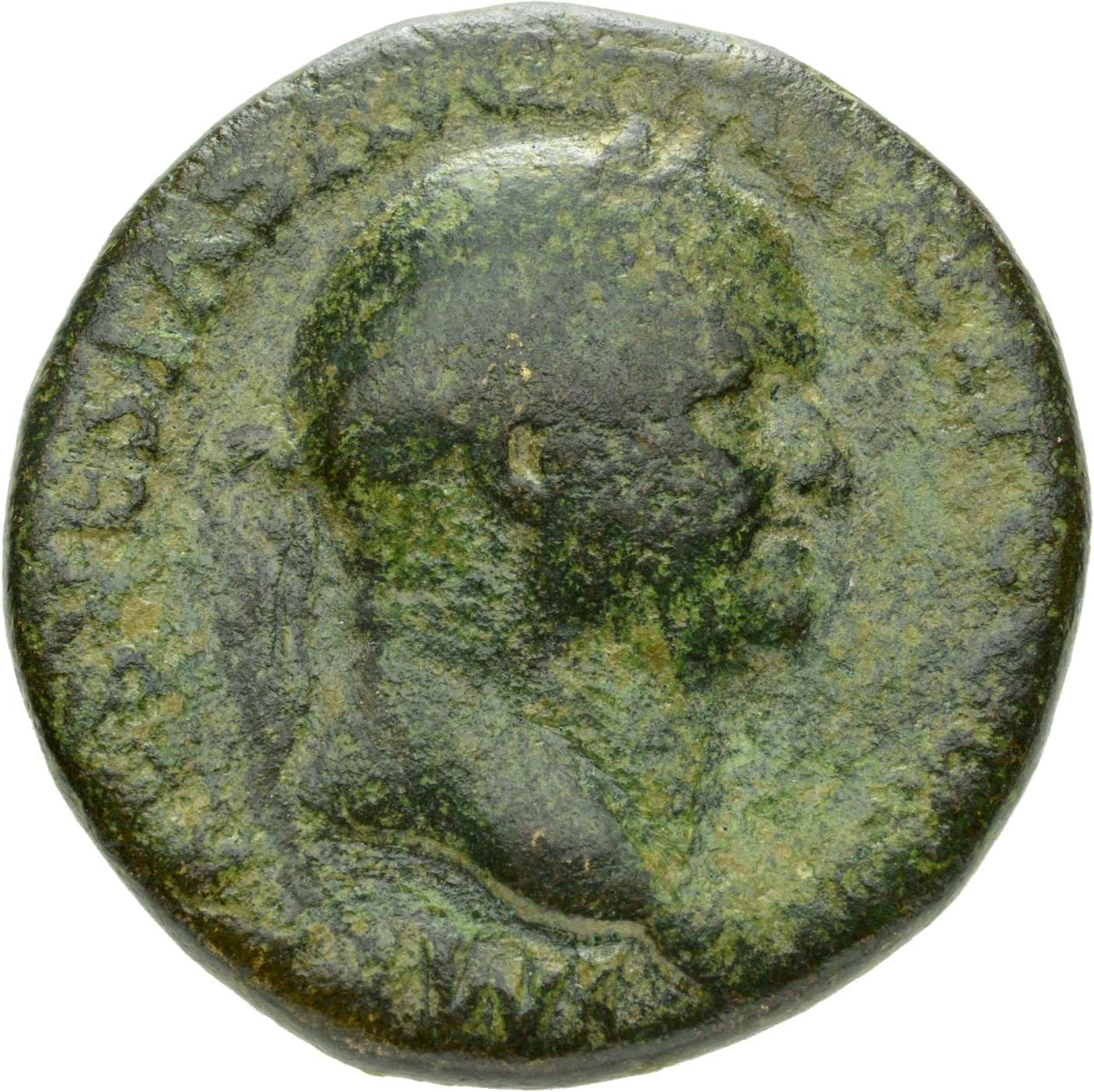 RIC II, Part 1 (second edition) Vespasian 380 Vespasian obverse, Head of Vespasian, laureate, right