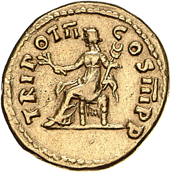 RIC II, Part 1 (second edition) Vespasian 40 Vespasian reverse, Pax, draped, seated left, holding branch in extended right...