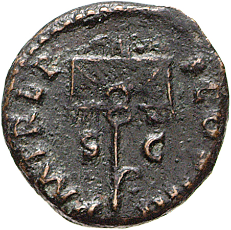 RIC II, Part 1 (second edition) Vespasian 408 Vespasian reverse, Vexillum