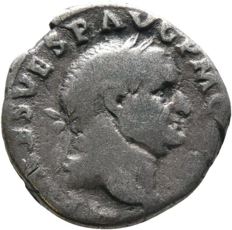 RIC II, Part 1 (second edition) Vespasian 42 Vespasian obverse, Head of Vespasian, laureate, right