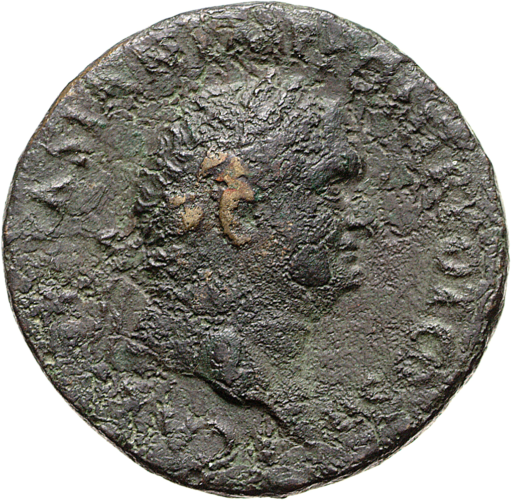 RIC II, Part 1 (second edition) Vespasian 422 Vespasian obverse, Head of Titus, laureate, right