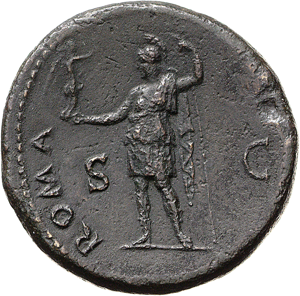 RIC II, Part 1 (second edition) Vespasian 425 Vespasian reverse, Roma standing left, holding Victory and spear