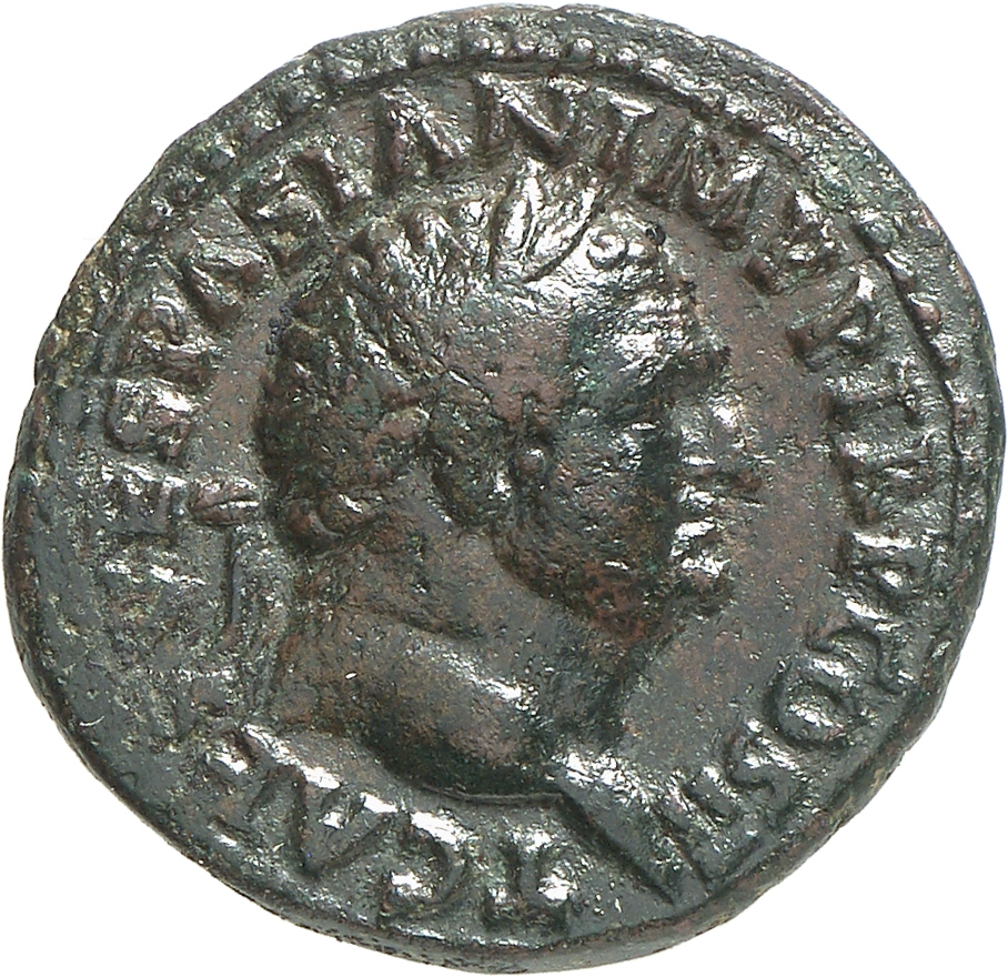 RIC II, Part 1 (second edition) Vespasian 453 Vespasian obverse, Head of Titus, laureate, right
