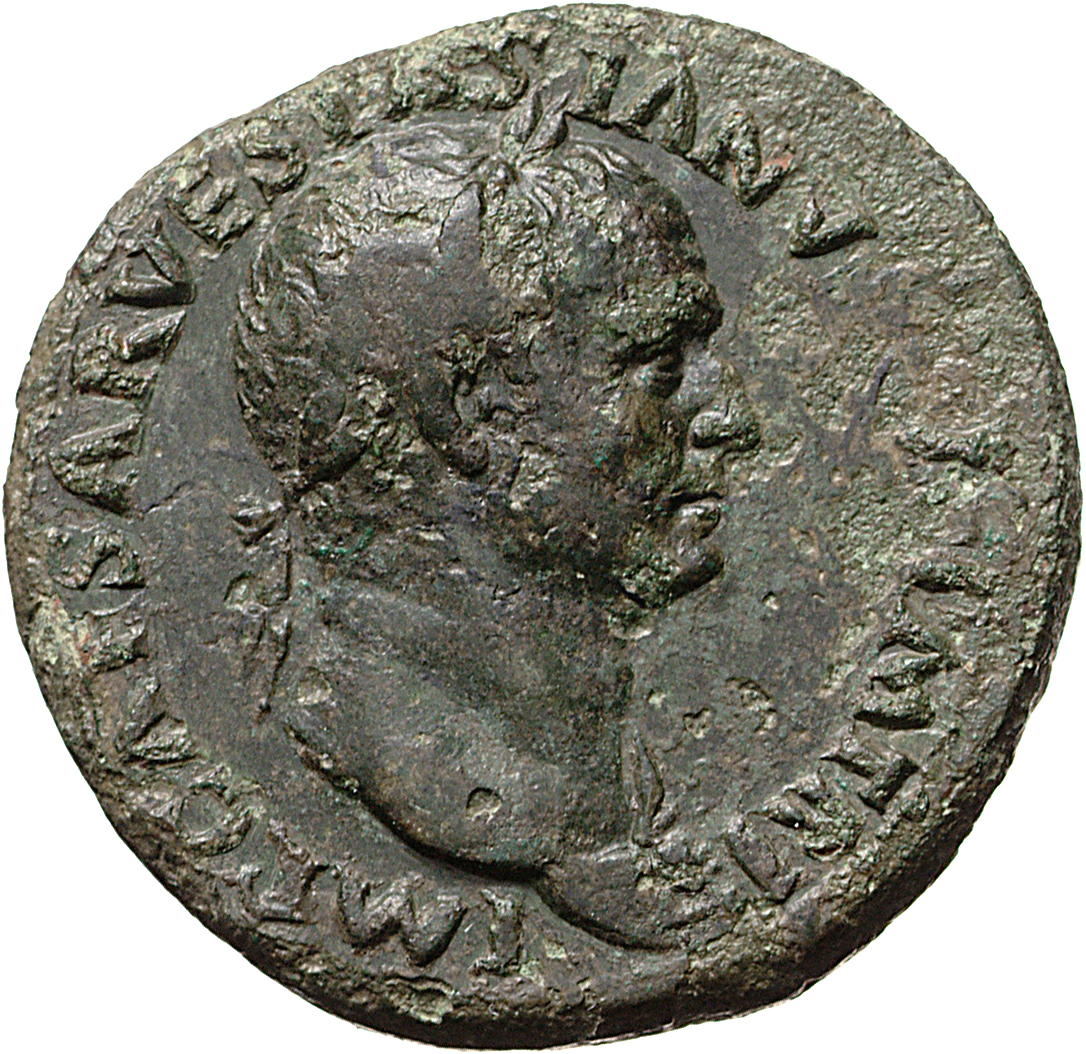 RIC II, Part 1 (second edition) Vespasian 50 Vespasian obverse, Head of Vespasian, laureate, right
