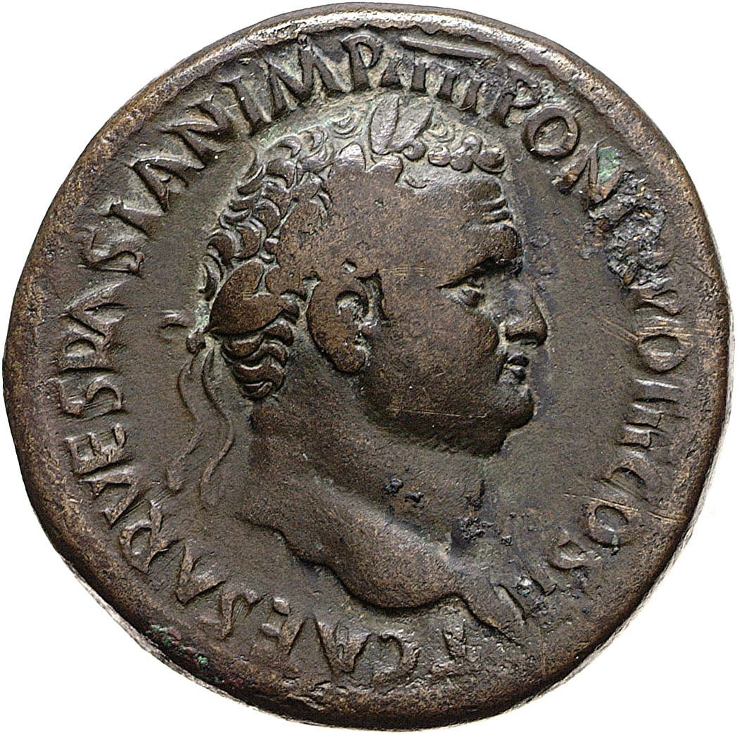 RIC II, Part 1 (second edition) Vespasian 500 Vespasian obverse, Head of Titus, laureate, right