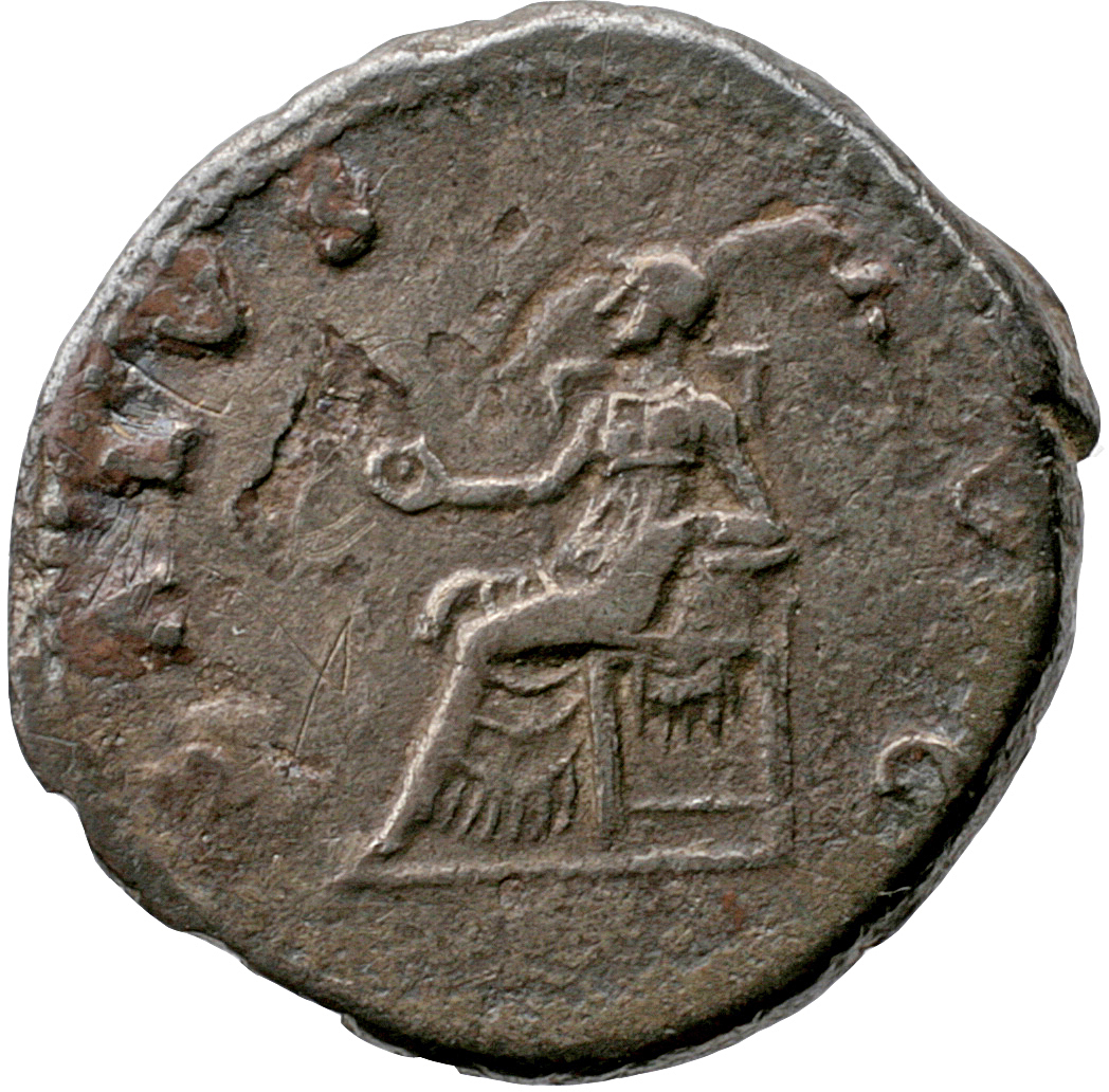 Vespasian reverse — Salus, draped, seated left, holding patera in extended right hand and resting left hand at side
