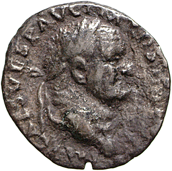 RIC II, Part 1 (second edition) Vespasian 520 Vespasian obverse, Head of Vespasian, laureate, right