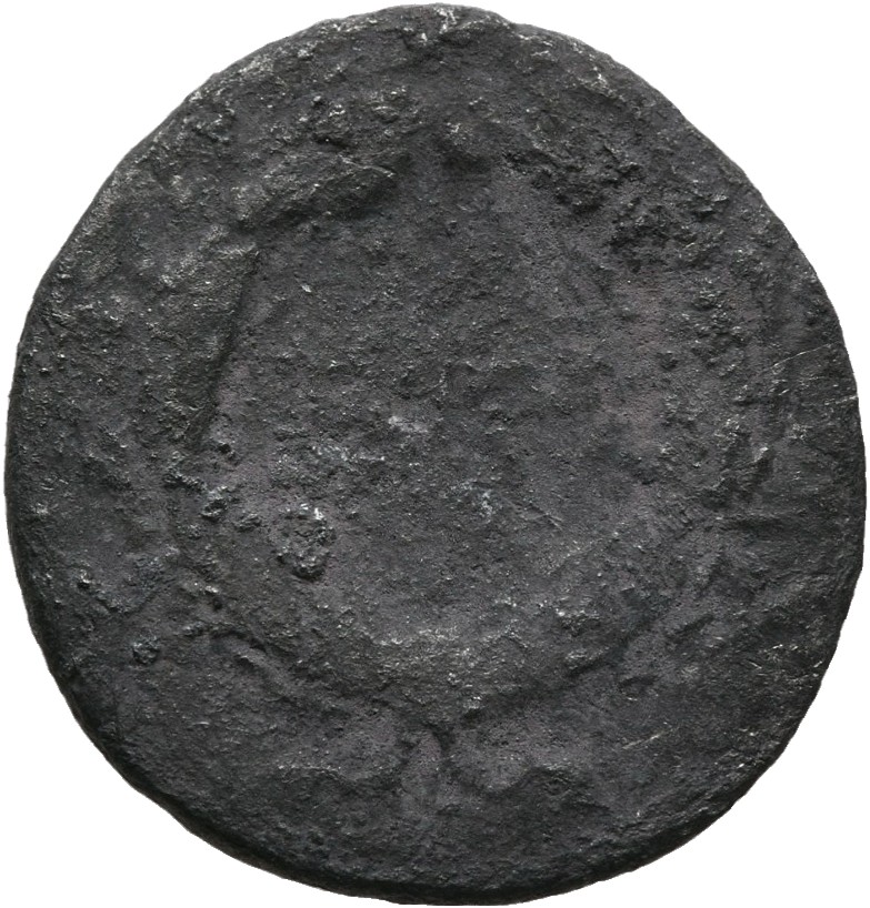RIC II, Part 1 (second edition) Vespasian 523 Vespasian reverse, Legend in wreath