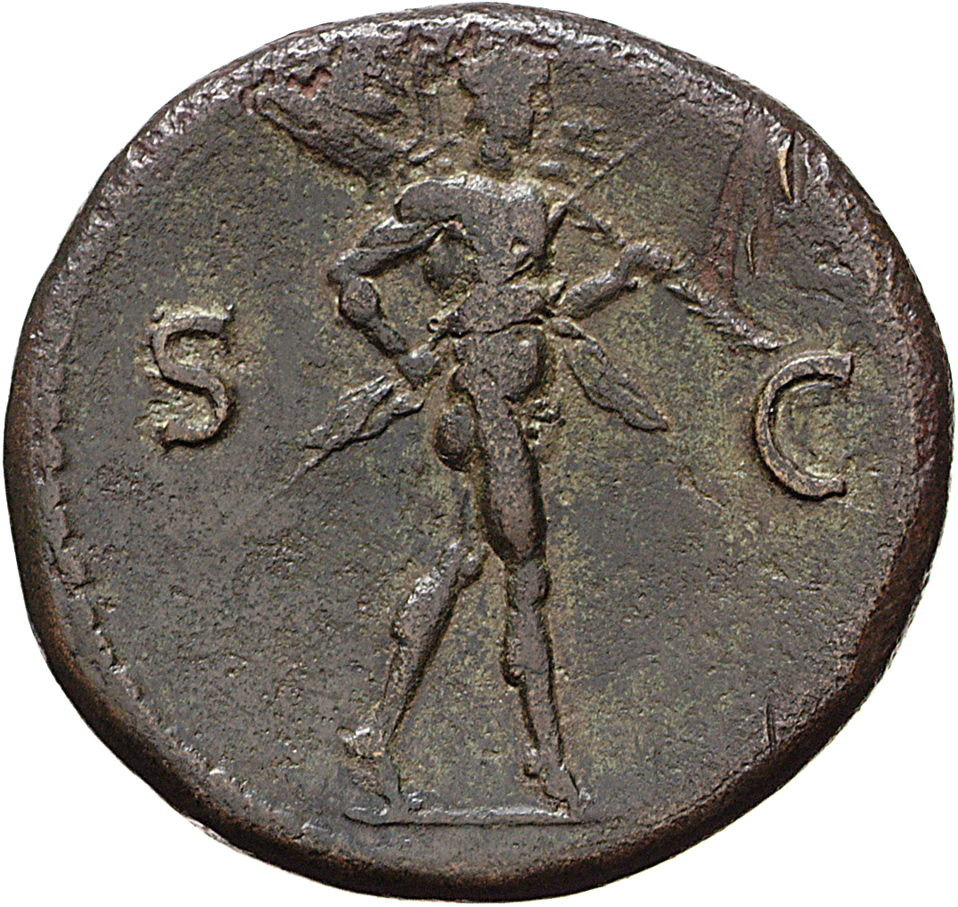 RIC II, Part 1 (second edition) Vespasian 578 Vespasian reverse, Mars advancing right, holding spear and trophy