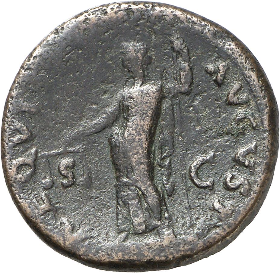 RIC II, Part 1 (second edition) Vespasian 588 Vespasian reverse, Aequitas, draped, standing left, holding scales in right ...