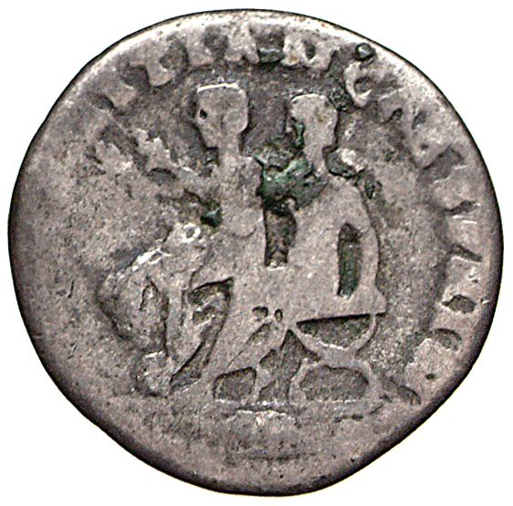 RIC II, Part 1 (second edition) Vespasian 6 Vespasian reverse, Titus and Domitian, togate, seated left side by side on cur...
