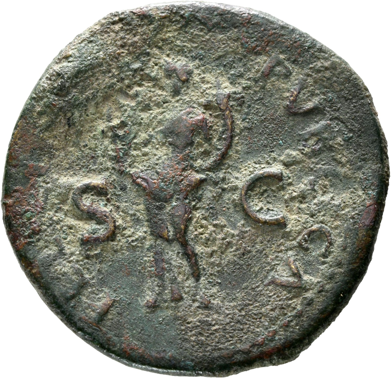 RIC II, Part 1 (second edition) Vespasian 614 Vespasian reverse, Felicitas, draped, standing left, holding winged caduceus...