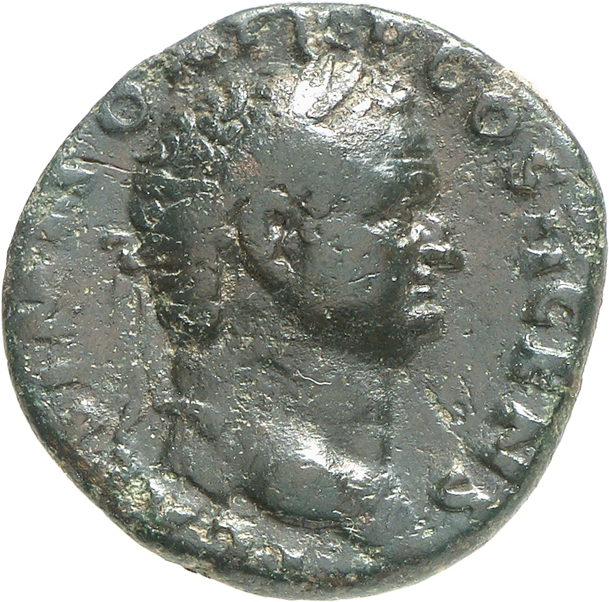 RIC II, Part 1 (second edition) Vespasian 640 Vespasian obverse, Head of Titus, laureate, right