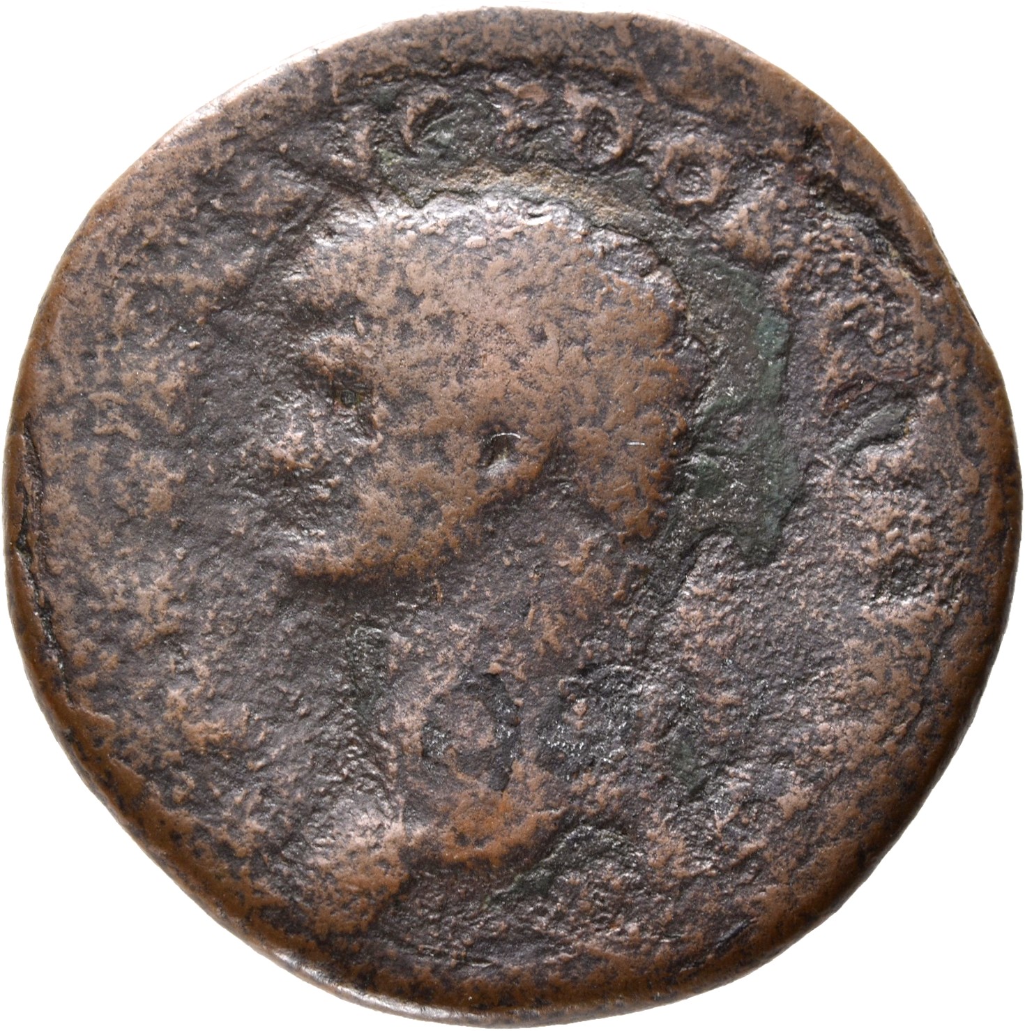 RIC II, Part 1 (second edition) Vespasian 675 Vespasian obverse, Head of Domitian, laureate, left