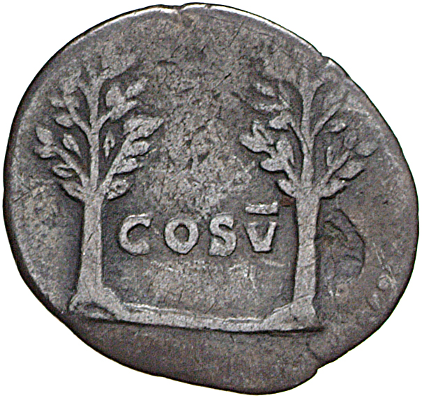 RIC II, Part 1 (second edition) Vespasian 681 Vespasian reverse, Two laurel branches, upright