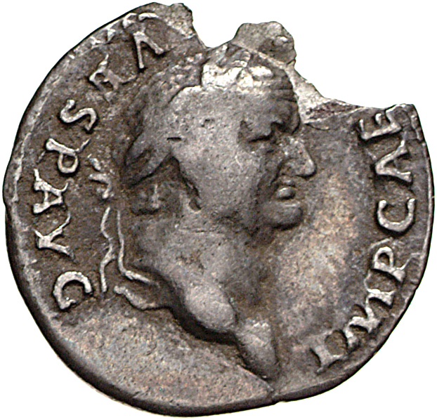 RIC II, Part 1 (second edition) Vespasian 686 Vespasian obverse, Head of Vespasian, laureate, right