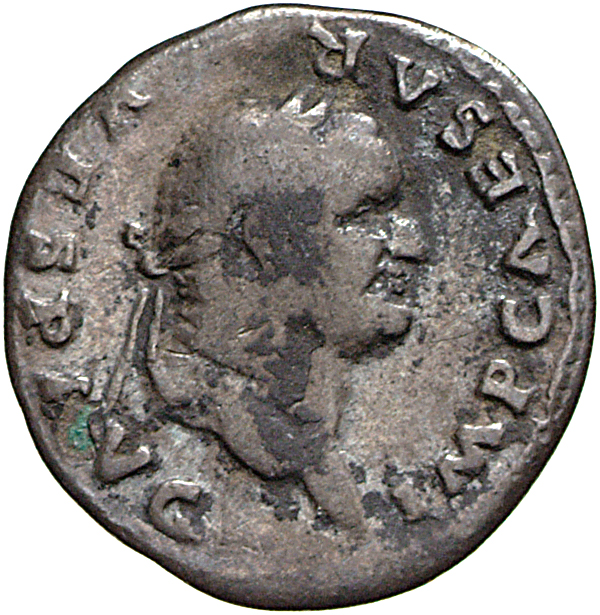 RIC II, Part 1 (second edition) Vespasian 686 Vespasian obverse, Head of Vespasian, laureate, right
