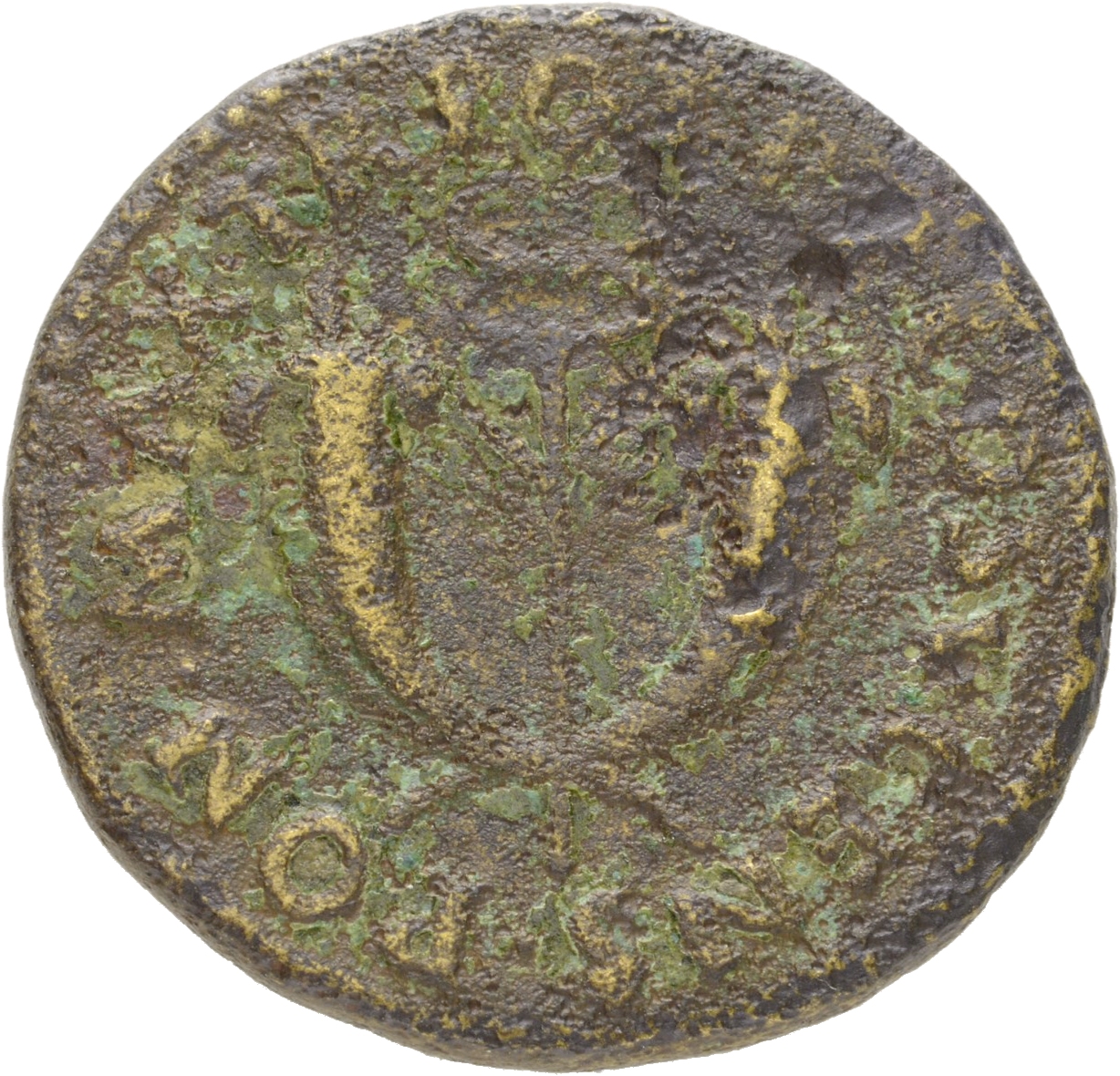 RIC II, Part 1 (second edition) Vespasian 758 Vespasian reverse, Winged caduceus upright between crossed cornucopiae