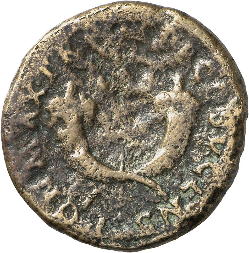 RIC II, Part 1 (second edition) Vespasian 759 Vespasian reverse, Winged caduceus upright between crossed cornucopiae