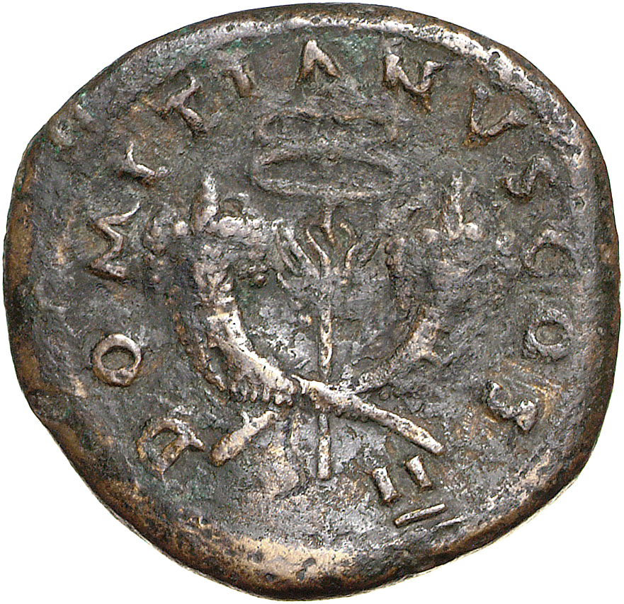 RIC II, Part 1 (second edition) Vespasian 764 Vespasian reverse, Winged caduceus upright between crossed cornucopiae