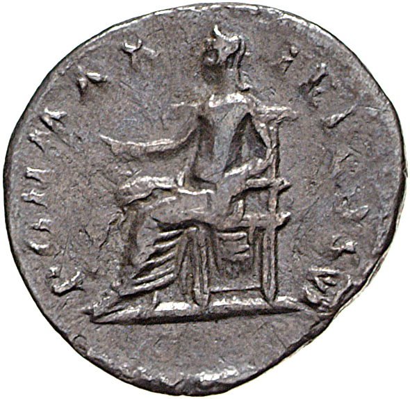 RIC II, Part 1 (second edition) Vespasian 772 Vespasian reverse, Pax, naked to waist, seated left, holding branch extended...