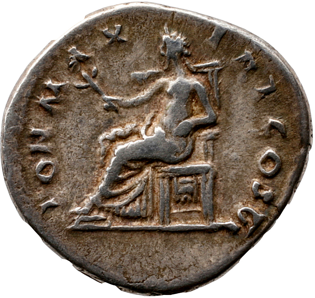 RIC II, Part 1 (second edition) Vespasian 772 Vespasian reverse, Pax, naked to waist, seated left, holding branch extended...