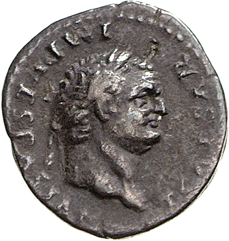 RIC II, Part 1 (second edition) Vespasian 809 Vespasian obverse, Head of Titus, laureate, right