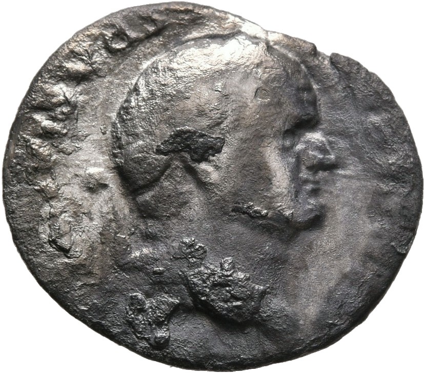 RIC II, Part 1 (second edition) Vespasian 845 Vespasian obverse, Head of Vespasian, laureate, right