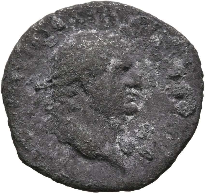 Vespasian obverse — Head of Vespasian, laureate, right