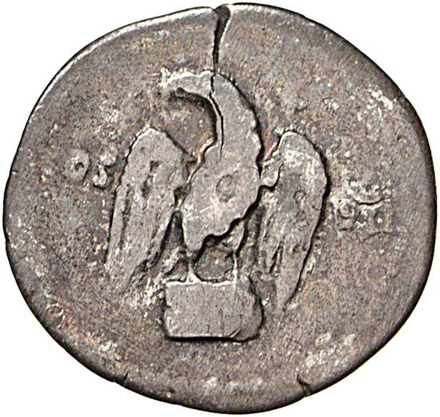 RIC II, Part 1 (second edition) Vespasian 848 Vespasian reverse, Eagle with wings spread, standing front on low garlanded ...