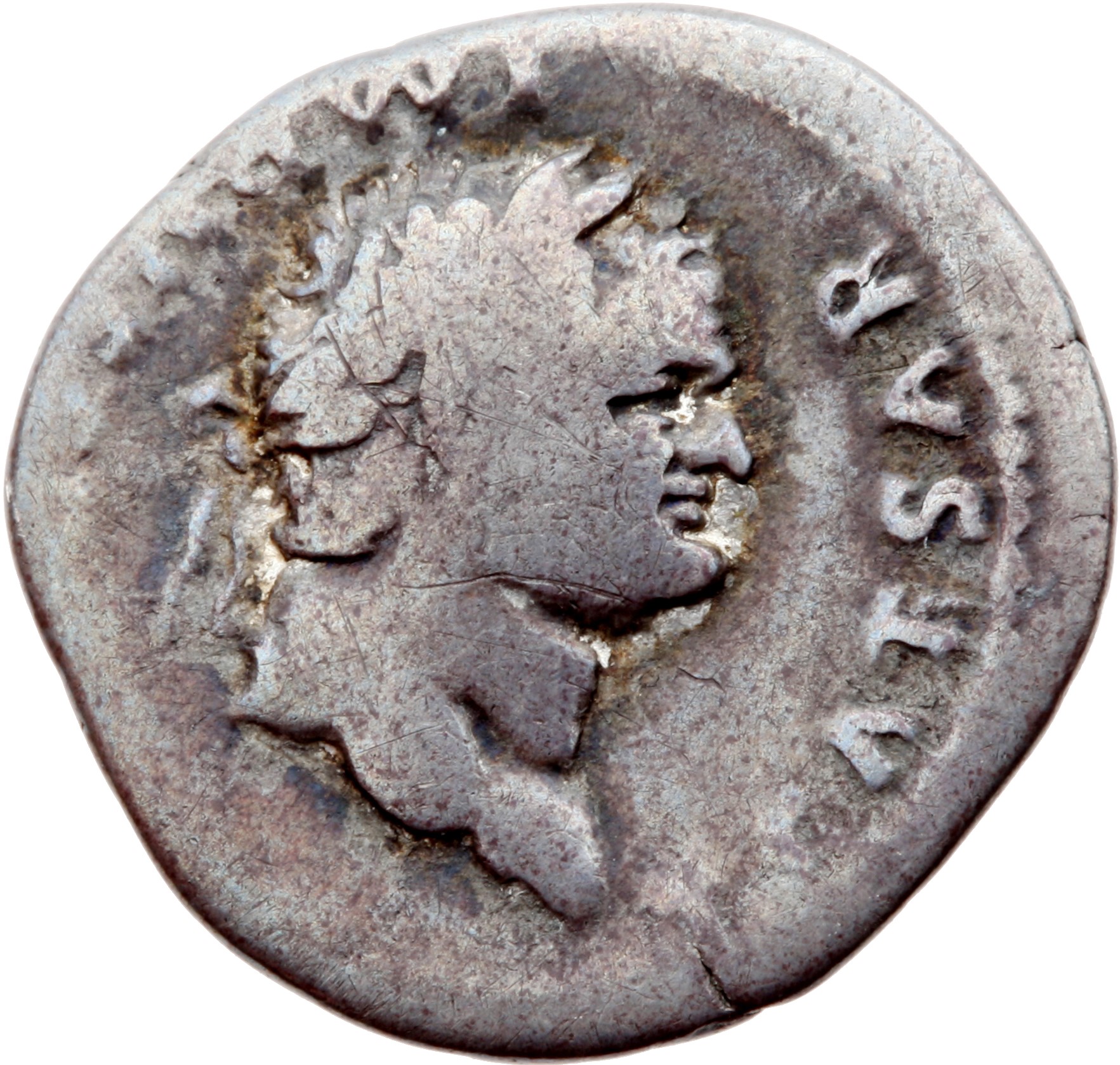 RIC II, Part 1 (second edition) Vespasian 858 Vespasian obverse, Head of Titus, laureate, right