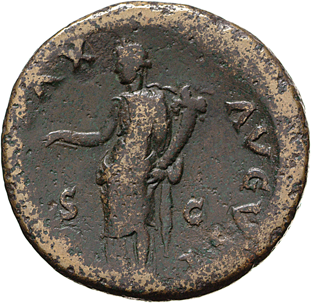 RIC II, Part 1 (second edition) Vespasian 881 Vespasian reverse, Pax, draped, seated left, holding branch in extended righ...