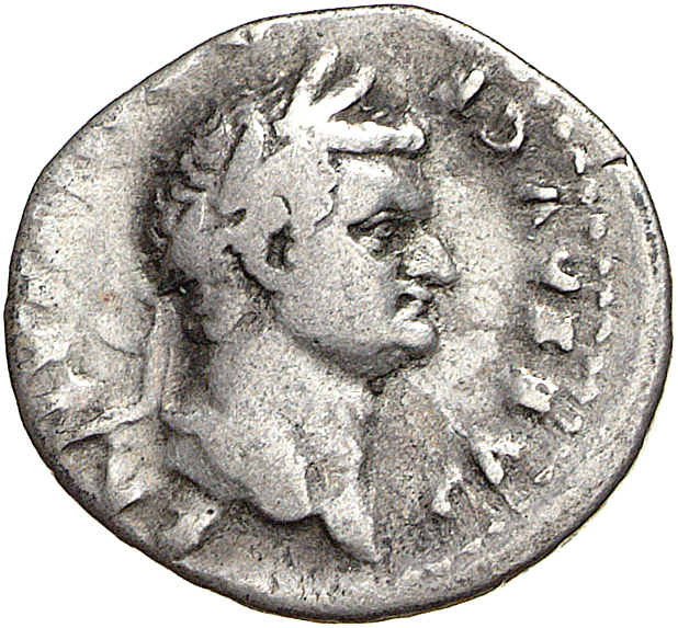 RIC II, Part 1 (second edition) Vespasian 922 Vespasian obverse, Head of Domitian, laureate, right