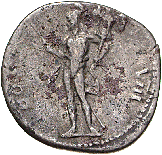 RIC II, Part 1 (second edition) Vespasian 938 Vespasian reverse, Mars, helmeted, naked except for cloak round waist, stand...