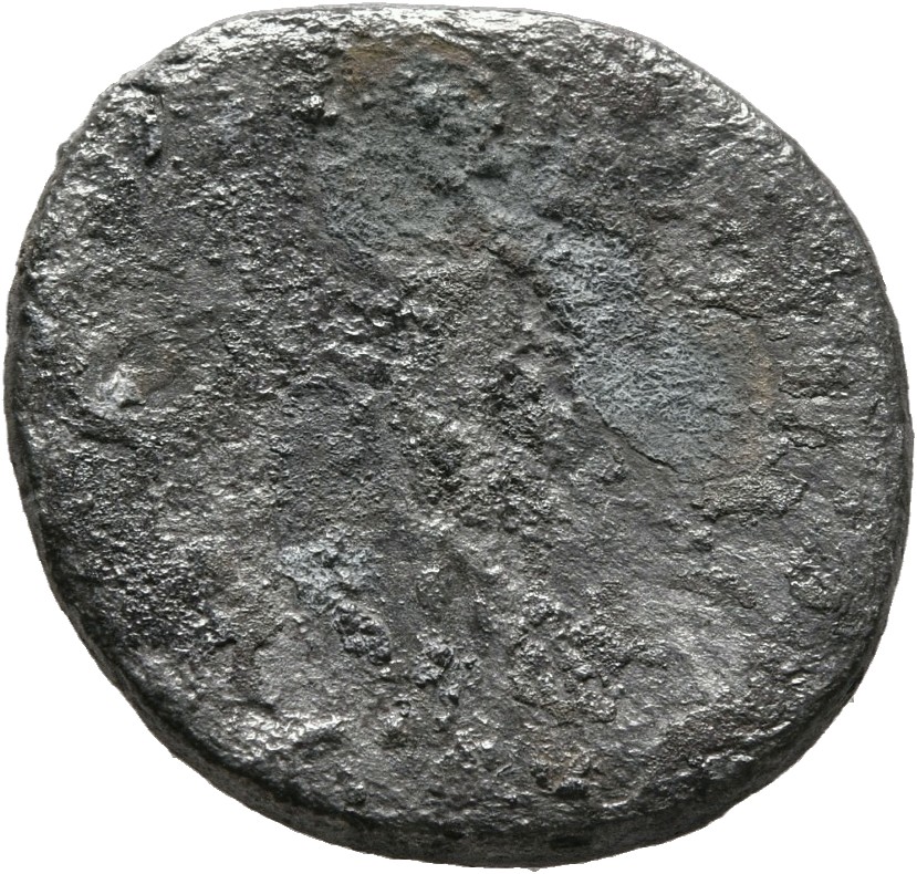 RIC II, Part 1 (second edition) Vespasian 938 Vespasian reverse, Mars, helmeted, naked except for cloak round waist, stand...