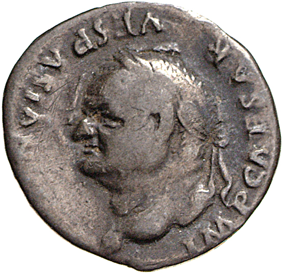 RIC II, Part 1 (second edition) Vespasian 940 Vespasian obverse, Head of Vespasian, laureate, left