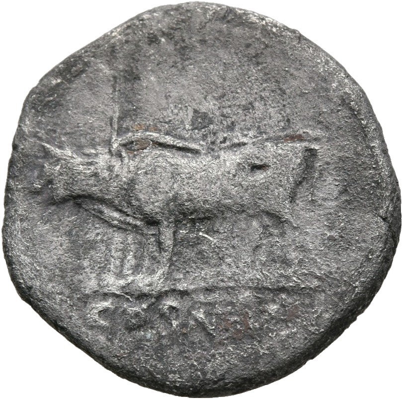 RIC II, Part 1 (second edition) Vespasian 944 Vespasian reverse, Pair of oxen under yoke, left