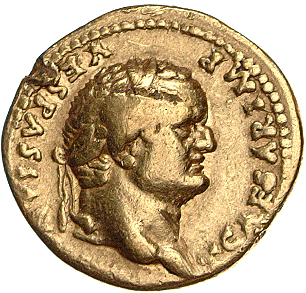RIC II, Part 1 (second edition) Vespasian 954 Vespasian obverse, Head of Titus, laureate, right