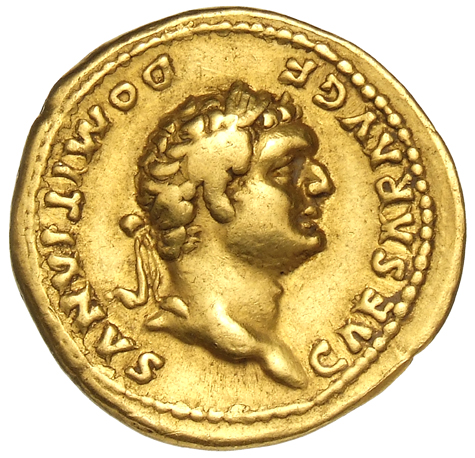 RIC II, Part 1 (second edition) Vespasian 960 Vespasian obverse, Head of Domitian, laureate, right