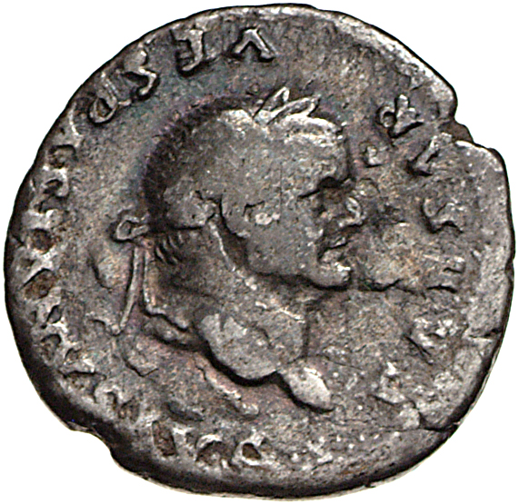 RIC II, Part 1 (second edition) Vespasian 964 Vespasian obverse, Head of Vespasian, laureate, right
