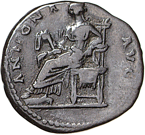 RIC II, Part 1 (second edition) Vespasian 964 Vespasian reverse, Annona, draped, seated left on throne, feet on stool, hol...